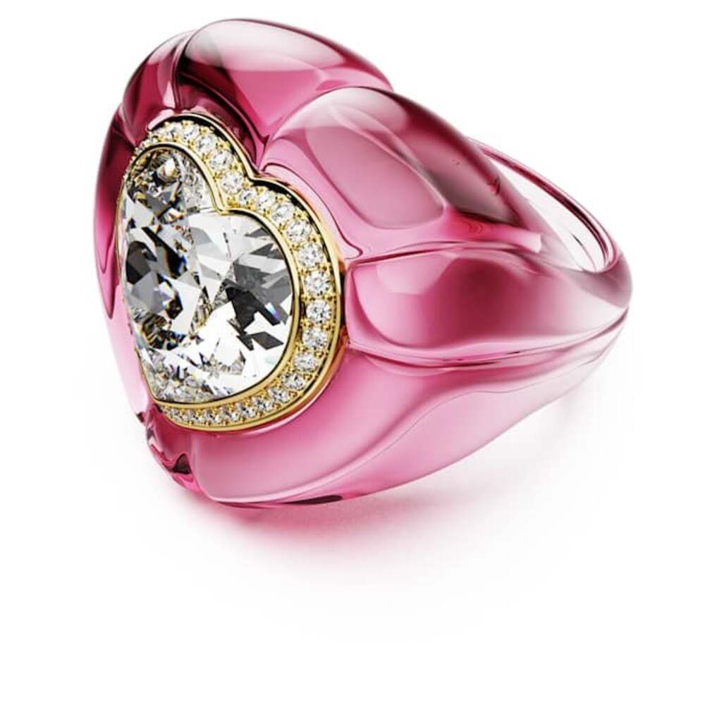 Swarovski Dulcis Pink Heart Cocktail Ring